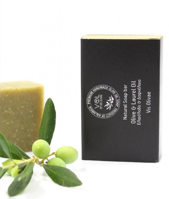 Natuurlijke zeep Olijfolie (90% EVOO) en Laurierolie