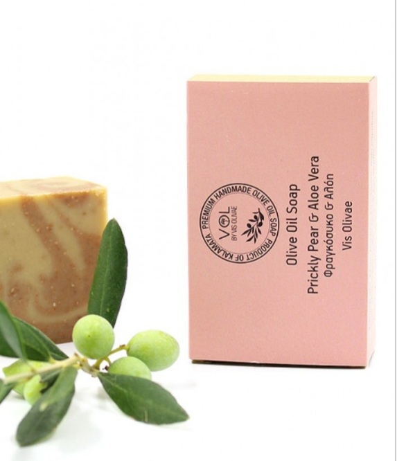 Natuurlijke zeep Olijfolie (90% EVOO),Cactusvijg en Aloë
