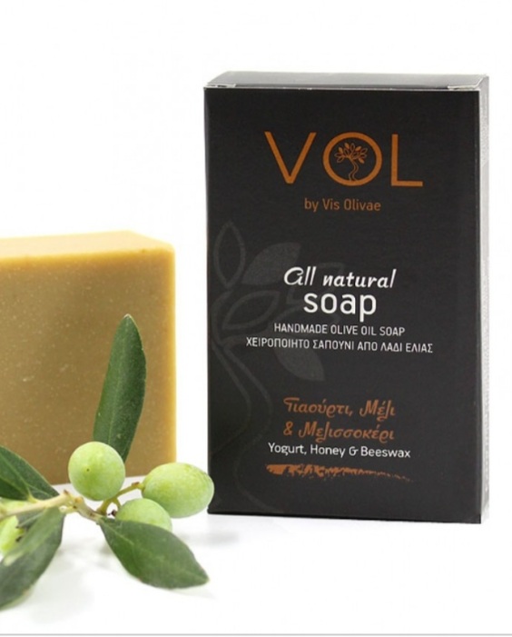 Natuurlijke zeep, Olijfolie, Yoghurt, Honing en Bijenwas, gecertificeerd